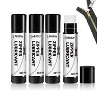 Allisway Zipper Lubricante, Cera de Cremallera, Lubricante para Cremalleras, Lubricar Todo Tipo de Cremalleras, Adecuado para Ropa, Equipos de Exterior, Bolsos, Barco, 4 Piezas