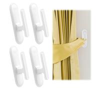 ALLisWE 4 Cortinas Ganchos de Seguridad para Cuerda Ciega Juegos de Dispositivos de Seguridad para Cables Ciegos Adhesivos Fuertes para Colgar, Resistentes a Los Niños, Enrolladores de Cordón