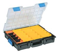 allit EuroPlus Pro 454240 - Maletín para piezas pequeñas (con clips de conexión, cajas extraíbles y tapa resistente a los impactos, EuroPlus Pro >K< 44/21, con 21 compartimentos, dispositivo de