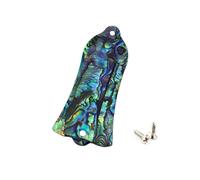 alljita Cubierta para barra de guitarra de 2 agujeros, cubierta de barra de armadura de nácar natural con tornillos, ajuste en forma de campana para piezas de guitarra estilo Les Paul LP SG (concha de