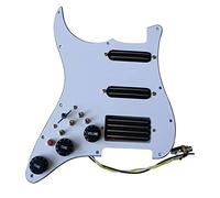 alljita Golpeador SSH precableado para mano izquierda con doble riel caliente de alta salida, juego de pastillas multi4 interruptores de corte único, 20 tonos más para accesorios de guitarra eléctrica