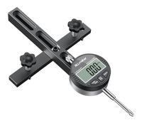 ALLmeter Herramienta de medición digital para sierra de mesa, medidor digital de 0,01 mm, riel de aluminio mecanizado CNC, guía de 3 ranuras, ajustable a partir de 1,9 cm, para sierras circulares de