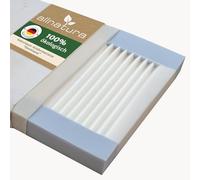 allnatura Dormisana - Colchón infantil (70 x 140 cm, altura de 7 cm, colchón ergonómico de espuma fría con borde, funda de algodón orgánico transpirable, sin sustancias nocivas y vegano, adecuado para