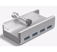 ALLNET ALL-USB3-HUB-4-CLIP hub de interfaz USB 3.2 Gen 1 (3.1 Gen 1) Type-A 5000 Mbit/s Plata