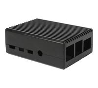 Allnet Carcasa de aluminio 193054 para Raspberry Pi, incluye ventilador pasivo, color negro