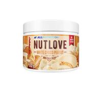 ALLNUTRITION Nutlove Choco Blanco con Cacahuete para Untar - Crujiente para Untar sin Azúcar - Chocolate Blanco para Untar con Cacahuetes - Dulces Bajos en Calorías - Snack Saludable - 500g