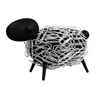 Allocacoc Dispensador de clips magnético oveja - Negro Decorado con clips - La tierische Klips Soporte para cualquier escritorio, DH0028/SHEEPI