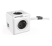 Allocacoc Power Cube 4 + 2 usb 1, 5 m de cable, 1 pieza, 47529, gris oscuro