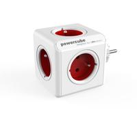 Allocacoc PowerCube Original Type E Interior 5AC Outlet(s) Rojo Base múltiple - Bases múltiples (Interior, 5 Salidas AC, Tipo E (FR), Rojo, CE, 16 A)