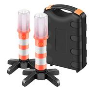 ALLOMN Linterna de Carretera, 2 PCS Luz Estroboscópica de Seguridad Tres Modos Luz de Advertencia de Tráfico Luz Antirrobos de Seguridad para Carretera Luz Estroboscópica de Emergencia SOS