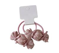 alloneslife 1 par de cintas para el pelo de tela a cuadros de colores dulces para niños, suaves y elásticas, prácticos accesorios para el cabello antideslizantes (rosa, 1)