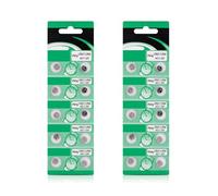 alloneslife 10 unidades / 20 pilas alcalinas AG1 LR621 de durabilidad LR621 AG1 que proporcionan una energía estable para la electrónica diaria de alta capacidad