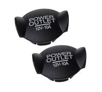 alloneslife 2 tapas de enchufe de alimentación de 12 V, tapas de enchufe de coche, tapas de enchufe a prueba de polvo, accesorios interiores de automóviles, sello de puerto de coche