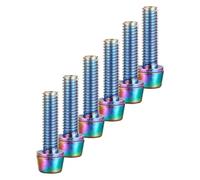 Alloneslife 6pcs BICYLES DISC PERNOS DE FRENO CRIMPS TORNILLOS FIJOS VERBO