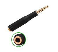 alloneslife Adaptador de cable de extensión de auriculares de 3,5 mm macho a 3,5 mm de 3/4 polos hembra, adaptador estéreo convertidor de cabeza