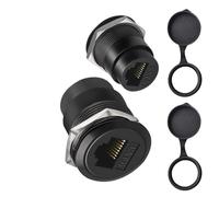 alloneslife Adaptador de conector RJ45 Cat6 para montaje en panel RJ45 hembra a módulo pasante con extensión Ethernet de red Gigabit Ethernet a