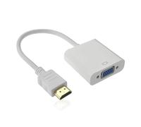 alloneslife Adaptador de convertidor HDTV macho a VGA hembra 1080P, conector portátil para laptop, PC, monitor, proyector a adaptador VGA