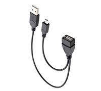 alloneslife Adaptador microUSB a USB de repuesto para consolas de juegos | Cable adaptador USB hembra a microUSB para conectar teclados y unidades intermitentes para varios dispositivos