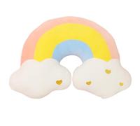 alloneslife Almohada suave con diseño de nubes de arco iris, cojín delicado de larga duración, cómodo para el descanso y la forma cálida