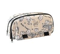 alloneslife Bonita bolsa para bolígrafos de animales, organizador de lápices escolar, estuche de gran capacidad para gomas de borrar, marcadores, tijeras, almacenamiento de capybara, estuche para