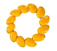 alloneslife Brazalete de cadena de mano de acrílico colorido con cuentas de frutas para mujer, accesorio para levantar el estado de ánimo, pulsera multicolor con dije de frutas, One Size, como se