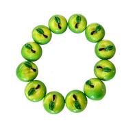 alloneslife Brazalete de cadena de mano de acrílico colorido con cuentas de frutas para mujer, accesorio para levantar el estado de ánimo, pulsera multicolor con dije de frutas, One Size, como se