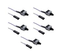 alloneslife Cable de conmutación de alimentación de 2 pines, 50 cm, placa base de computadora, botón de reinicio, enchufes y cable de PC de reproducción, cable de botón de reinicio de PC de 24 AWG