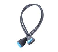 alloneslife Cable de extensión USB 3.0 de 20 pines de perfil bajo USB 3.0 interno de 19/20 pines para adaptador de placas base de chasis