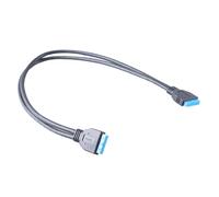 alloneslife Cable de extensión USB 3.0 de 20 pines de perfil bajo USB 3.0 interno de 19/20 pines para adaptador de placas base de chasis