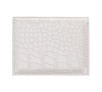 alloneslife Cartera de poliuretano compacta y ligera para certificados, funda funcional para tarjetas de crédito para mujeres y hombres, soporte ligero para crédito, White
