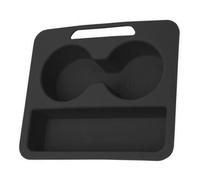 alloneslife Central Control Push Pull Box Amortiguador Almohadilla Reposabrazos Caja de almacenamiento Interior del coche Accesorios de modificación Almohadilla de silicona Reposabrazos Caja de