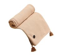 alloneslife Chal térmico por USB, manta eléctrica cálida y suave de franela ajustable, manta térmica portátil, manta de calefacción por USB
