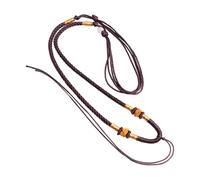 alloneslife Collar de cordón trenzado con colgante de símbolo de la paz, cadena de cordón ajustable, adecuado para combinar con varios estilos de cadena de cuerda, One Size, como se describe, como se