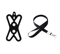 alloneslife Correas de silicona resistentes para el cuello, soporte seguro para el día a día, cordón de silicona antideslizante