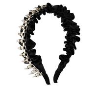 alloneslife Diadema con orejas para mujer, diadema punk, remache punk, accesorio de roca para adultos, accesorio unisex con pinchos de roca (tipo A)