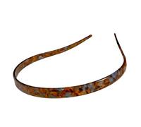 alloneslife Diadema fina de acetato amigable para el cabello de alta ligereza para mujer, uso diario 2025 (azul marrón prémium)