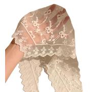 alloneslife Diadema para orejas, bufanda para el pelo, elegante bufanda de encaje con flores para el pelo, pañuelo para el pelo llamativo y cómodo para mujeres y niñas (pajarita)