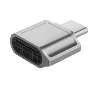 alloneslife Driver Easy - Adaptador USB C a TF para viajes, adaptadores pequeños que permiten acceso a datos de velocidad de 480 Mbps para teléfonos inteligentes, adaptador USB C pequeño