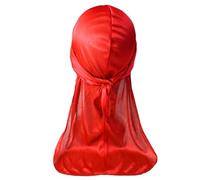 alloneslife Durag - Gorro de cola larga para hombre, cómodo sombrero pirata de secado rápido para trenzas, rastas, uso de gestión, rosso, S-4XL