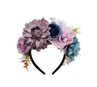 alloneslife Elegante diadema de tela floral para mujer, estilo natural, accesorio para el cabello, suave y cómoda, para fiestas, bodas, P (5)