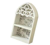 alloneslife Elegante estante de pared de estilo multicapa, con patrón grabado preciso, soporte de exhibición para decoración del hogar