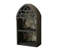alloneslife Elegante estante de pared de estilo multicapa, con patrón grabado preciso, soporte de exhibición para decoración del hogar
