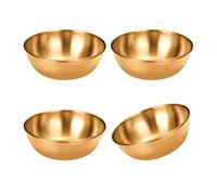 alloneslife Elegante plato de salsa de acero inoxidable apilable para condimentos para un fácil almacenamiento, resistente a la corrosión