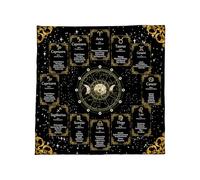 alloneslife Elegante tela de tarot oculta, plegable, portátil, 3 tamaños para rituales y reuniones, duradera tela de tarot