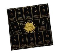 alloneslife Elegante tela de tarot oculta, plegable, portátil, 3 tamaños para rituales y reuniones, duradera tela de tarot