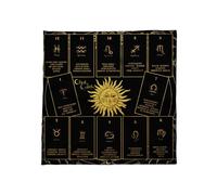 alloneslife Elegante tela de tarot oculta, plegable, portátil, 3 tamaños para rituales y reuniones, duradera tela de tarot