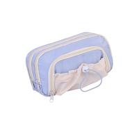 alloneslife Estuche con cordón de gran capacidad, bolsa de almacenamiento para estudio, organizador esencial para estudiantes, bolsa de tela de moda para niños escolares, Blue