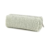 alloneslife Estuche de gran capacidad para lápices, bolsas de felpa con cremallera, organizador de bolígrafos, organizador de viaje y maquillaje, Green