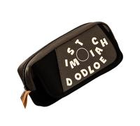 alloneslife Estuche organizador de lápices de gran capacidad, con múltiples compartimentos, bolsa de almacenamiento grande para la escuela, oficina, accesorios de viaje, estuche portátil con asa para