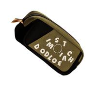 alloneslife Estuche organizador de lápices de gran capacidad, con múltiples compartimentos, bolsa de almacenamiento grande para la escuela, oficina, accesorios de viaje, estuche portátil con asa para